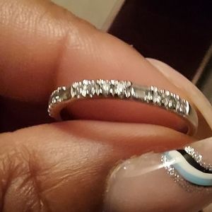 Diamond wedding band, size 7
